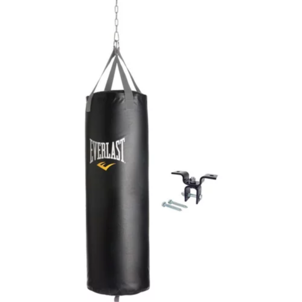 70lb Heavy Bag Kit Boxing Punching Bag Muay Thai Training Pressure Relief Bounce Back Sandbag