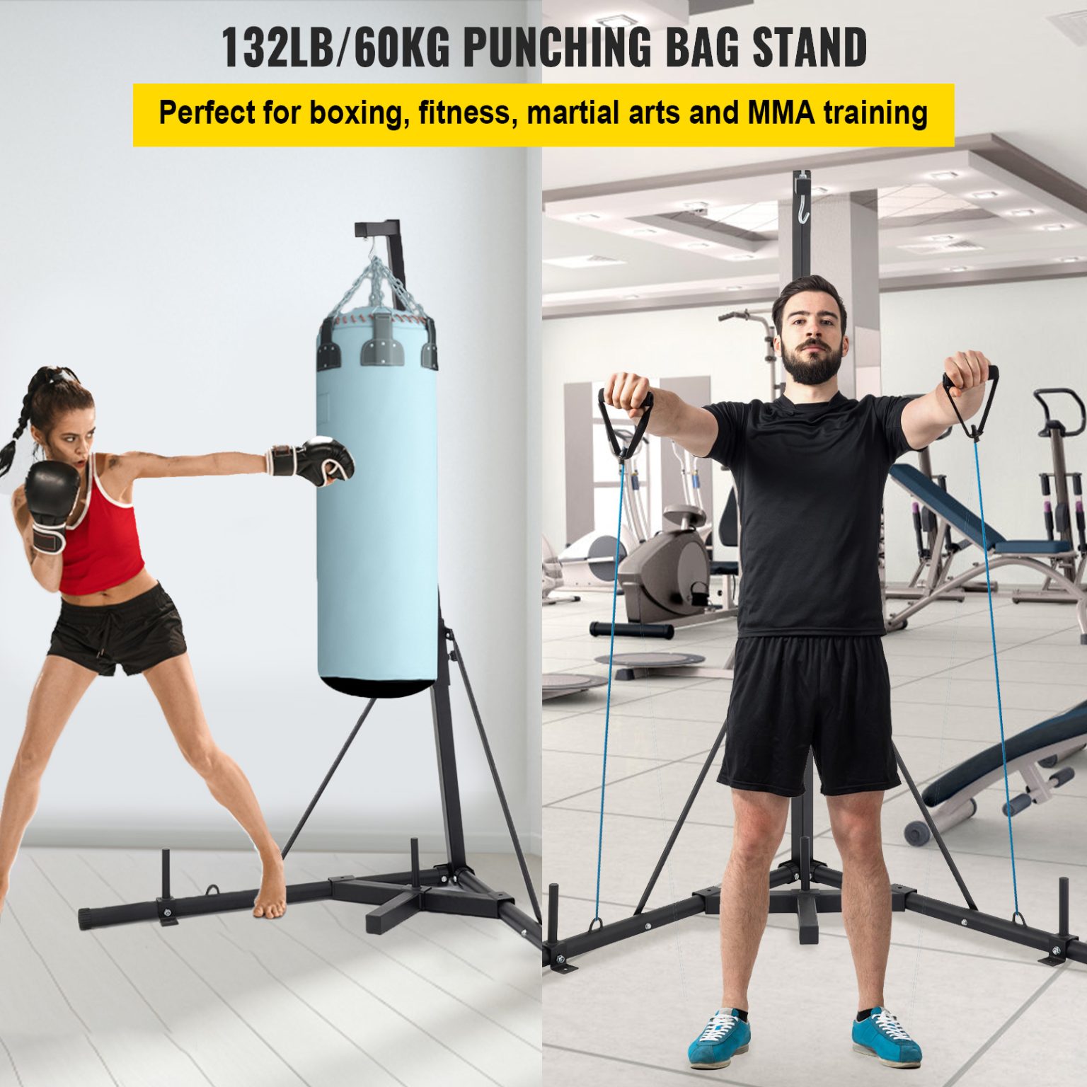 VEVOR Popsport Heavy Bag Stand Free Standing Punching Punch Bracket