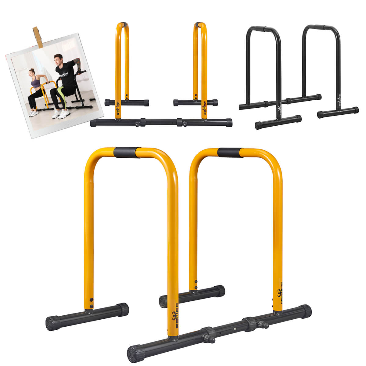 Parallette Dip Bar Station Dip Stand Station Horizontal Bars Abs Arm